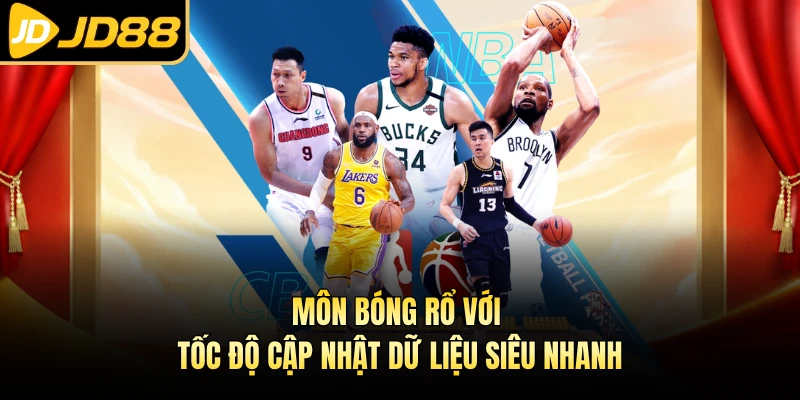 Môn bóng rổ với tốc độ cập nhật dữ liệu siêu nhanh