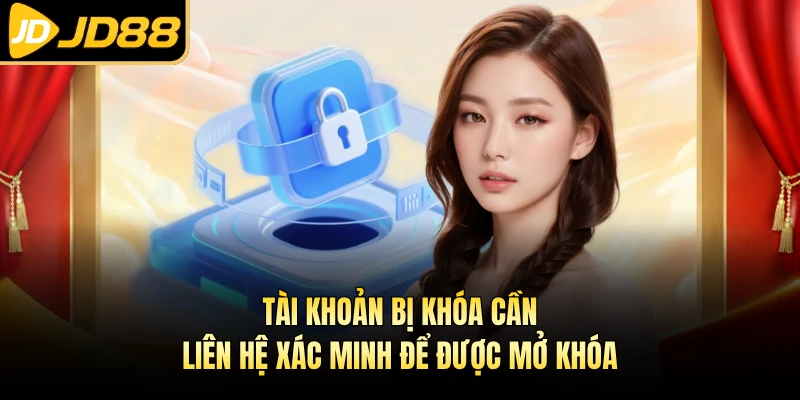 Tài khoản bị khóa cần liên hệ xác minh để được mở khóa